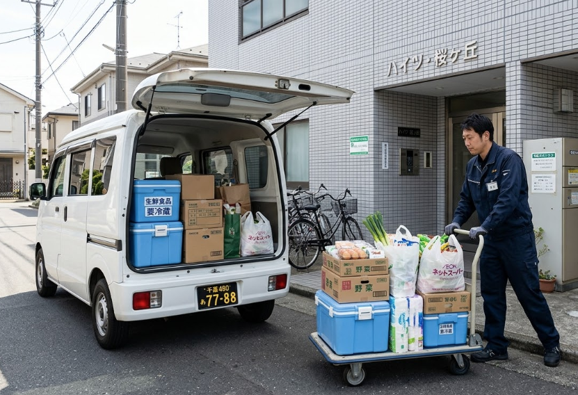 ネットスーパー食品配送のイメージ